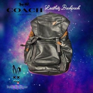 Coach Leather Backpack